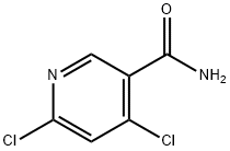 4,6-二氯吡啶-3-酰胺 结构式