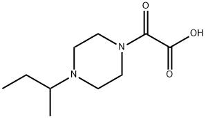 (4-SEC-BUTYL-PIPERAZIN-1-YL)-OXO-ACETIC ACID Structure