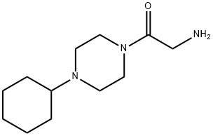 2-(4-cyclohexylpiperazin-1-yl)-2-oxoethanamine dihydrochloride  Structure
