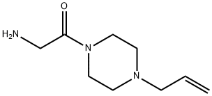 1-(4-アリルピペラジン-1-イル)-2-アミノエタノン二塩酸塩 化学構造式