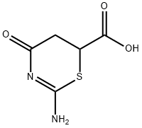2-氨基-4-氧代-5,6-二氢-4H-1,3-噻嗪-6-羧酸, 70596-36-0, 结构式