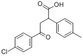 4-(4-クロロフェニル)-2-(4-メチルフェニル)-4-オキソブタン酸 化学構造式