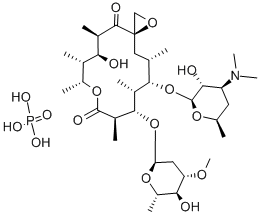 オレアンドマイシン·りん酸塩 化学構造式