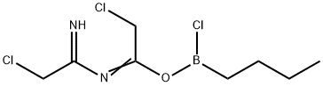 N1-[1-[(Butylchloroboryl)oxy]-2-chloroethylidene]-2-chloroethanimidamide Structure