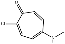 2,4,6-Cycloheptatrien-1-one,  2-chloro-5-(methylamino)- Struktur