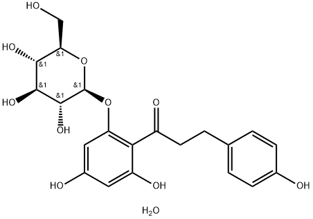Phlorizin dihydrate Struktur