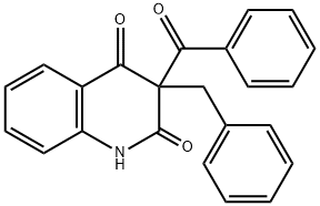 3-Benzoyl-3-(phenylmethyl)quinoline-2,4(1H,3H)-dione Struktur