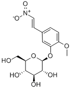 2-METHOXY-4-(2-NITROVINYL)PHENYL Β-D-GLUCOPYRANOSIDE, 70622-80-9, 结构式