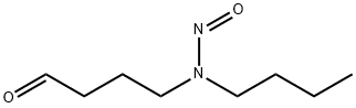 N-butyl-N-(3-formylpropyl)nitrosamine 化学構造式