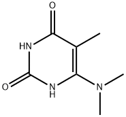 5-METHYL-6-DIMETHYLAMINOURACIL 化学構造式