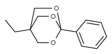 2-フェニル-5-エチル-2,5-(エポキシメタノ)-1,3-ジオキサン 化学構造式