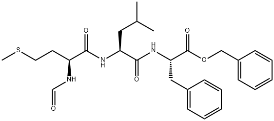 N-FORMYL-MET-LEU-PHE BENZYL ESTER 化学構造式