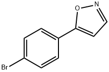 5-(4-ブロモフェニル)イソオキサゾール 臭化物 化学構造式