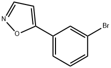 5-(3-ブロモフェニル)イソオキサゾール 化学構造式