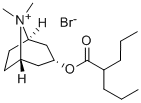 8-Azoniabicyclo[3.2.1]octane, 8,8-dimethyl-3-[(1-oxo-2-propylpentyl)oxy]-, endo- Structure