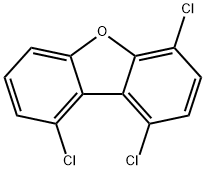 1,4,9-トリクロロジベンゾフラン標準液 化学構造式