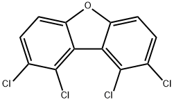 1,2,8,9-TETRACHLORODIBENZOFURAN Struktur