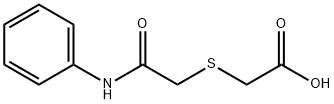 2-[(2-アニリノ-2-オキソエチル)スルファニル]酢酸 化学構造式