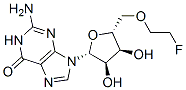 fluoroethylguanosine 化学構造式