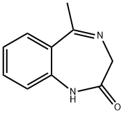 1,3-ジヒドロ-5-メチル-2H-1,4-ベンゾジアゼピン-2-オン 化学構造式