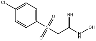 2-[(4-CHLOROPHENYL)SULFONYL]-N'-HYDROXYETHANIMIDAMIDE Struktur