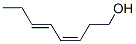 3,5-Octadien-1-ol, (3Z,5E)- Structure