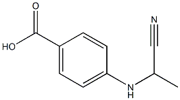 Benzoic acid, 4-[(1-cyanoethyl)amino]-, (-)- (9CI) Struktur