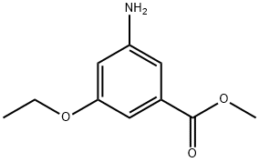 Benzoic acid, 3-amino-5-ethoxy-, methyl ester (9CI) Structure