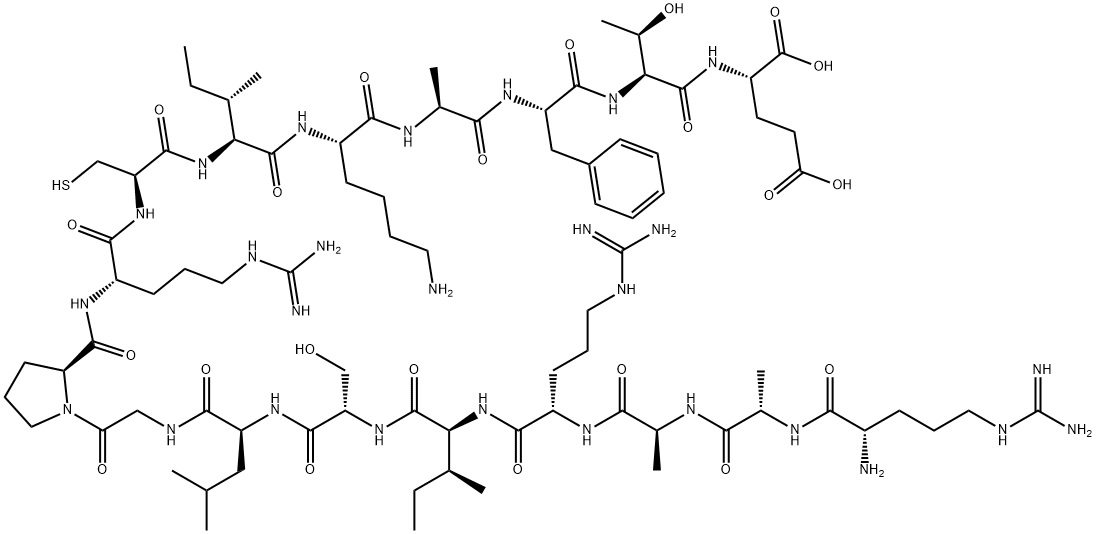 C5A ANAPHYLATOXIN (37-53) (HUMAN) Struktur