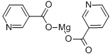 ビス(3-ピリジンカルボン酸)マグネシウム 化学構造式