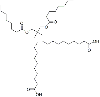 ジ(カプリル酸/カプリン酸)ネオペンチルグリコール 化学構造式