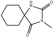 3-Methyl-1,3-diazaspiro[4.5]decane-2,4-dione Struktur