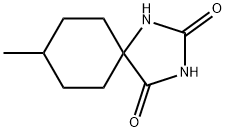 8-甲基-1,3-二氮杂螺[4.5]癸烷-2,4-二酮, 707-17-5, 结构式