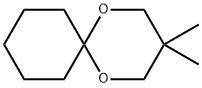 3,3-ジメチル-1,5-ジオキサスピロ[5.5]ウンデカン 化学構造式