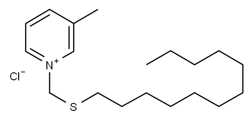 1-(ドデシルチオメチル)-3-メチルピリジニウム·クロリド 化学構造式