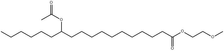 12-(アセチルオキシ)オクタデカン酸2-メトキシエチル 化学構造式