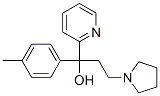 α-(4-メチルフェニル)-α-[2-(1-ピロリジニル)エチル]-2-ピリジンメタノール 化学構造式