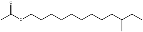 Acetic acid 10-methyldodecyl ester Structure