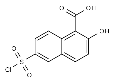 6-(chlorosulphonyl)-2-hydroxy-1-naphthoic acid Structure