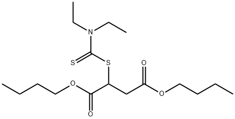 二乙氨基二硫代甲酸基丁二酸二丁酯 结构式