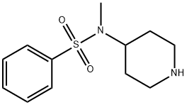 N-METHYL-N-4-PIPERIDINYL-BENZENESULFONAMIDE Structure