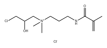(3-chloro-2-hydroxypropyl)dimethyl[3-[(2-methyl-1-oxoallyl)amino]propyl]ammonium chloride Structure