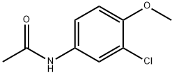 3'-クロロ-4'-メトキシアセトアニリド 化学構造式