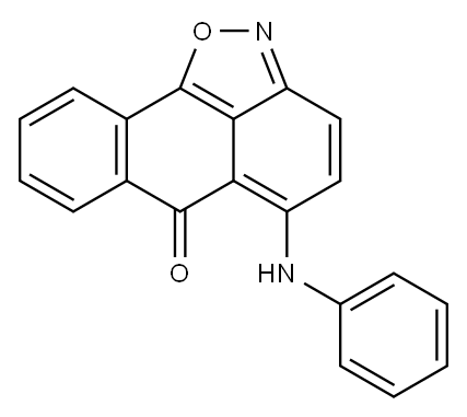 5-Anilino-6H-anthra[1,9-cd]isoxazol-6-one 结构式