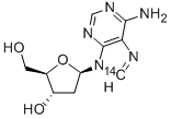 2'-DEOXYADENOSINE-8-14C Structure