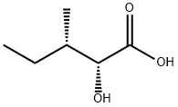 (2R,3S)-2-Hydroxy-3-methylpentanoic acid Structure