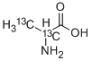 DL-ALANINE-2,3-13C2 化学構造式