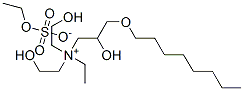 ethylbis(2-hydroxyethyl)[2-hydroxy-3-(octyloxy)propyl]ammonium ethyl sulphate Structure