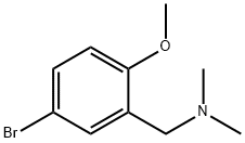 (5-BROMO-2-METHOXY-BENZYL)-DIMETHYL-AMINE, 7078-90-2, 结构式