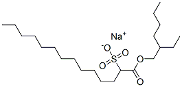 1-[(2-Ethylhexyloxy)carbonyl]-1-tridecanesulfonic acid sodium salt Structure